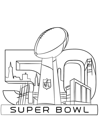 Super Bowl 2016 Coloring Page